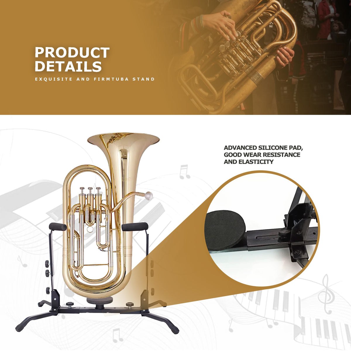 Adjustable Foldable Tuba Stand R693214