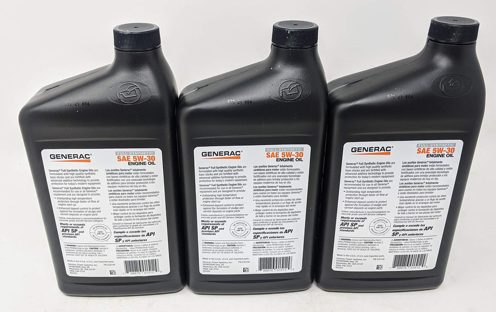 Full Synthetic 5W-30 Motor Oil Quart Bottle Pack of 3 F83271