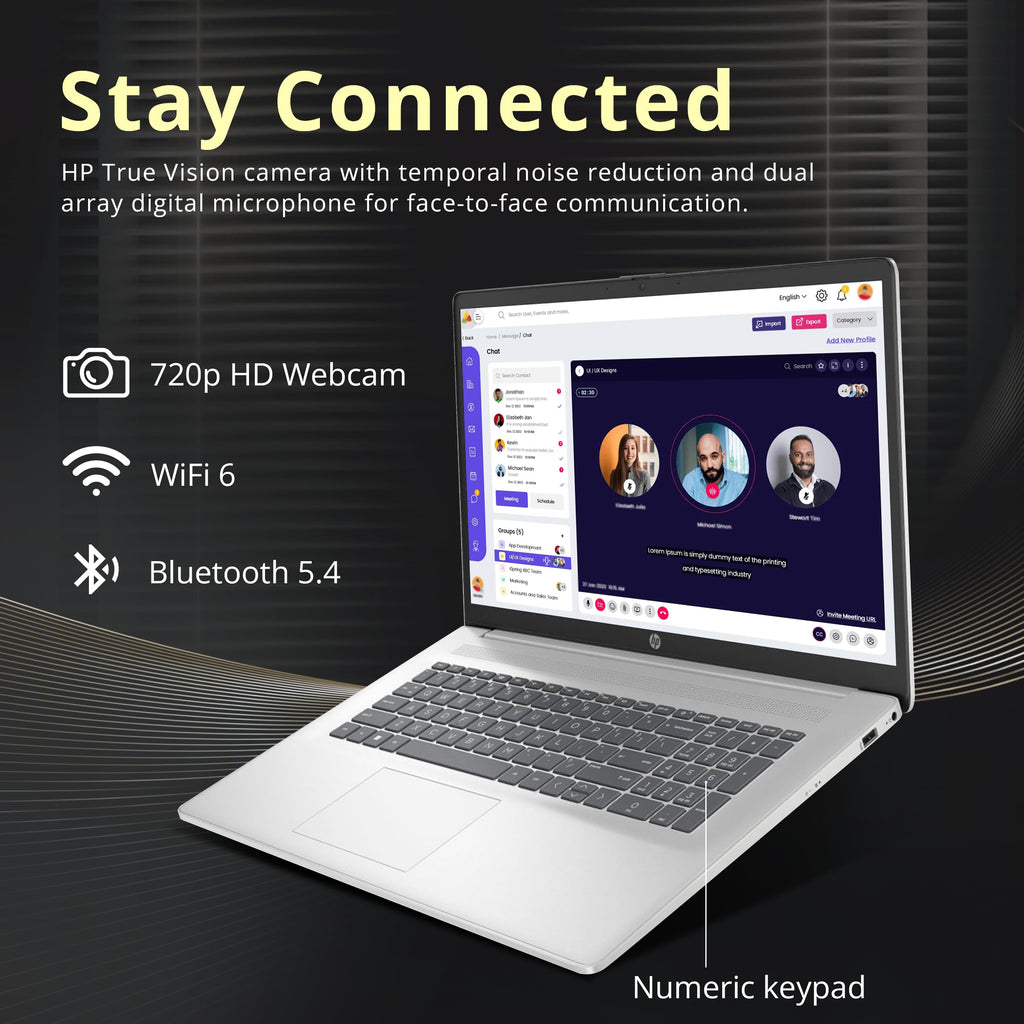 17.3" HD+ Touchscreen Laptop, AMD Ryzen 5, 16GB RAM, 1.5TB Storage, Silver X7285