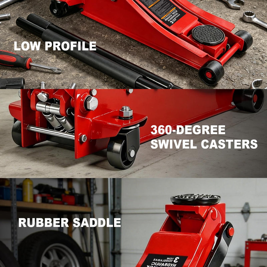 3 Ton 6600LBS Capacity Hydraulic Floor Jack P250563