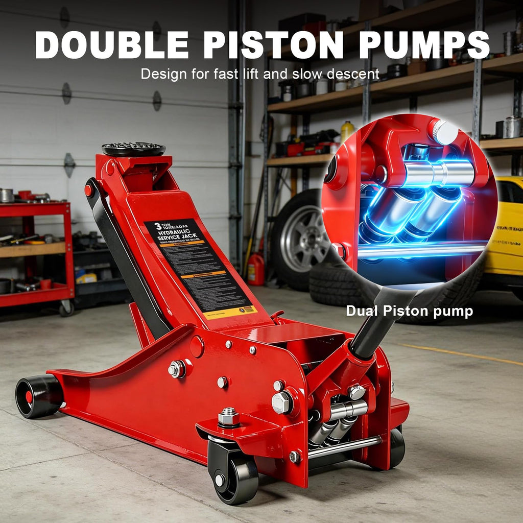 3 Ton 6600LBS Capacity Hydraulic Floor Jack P250563