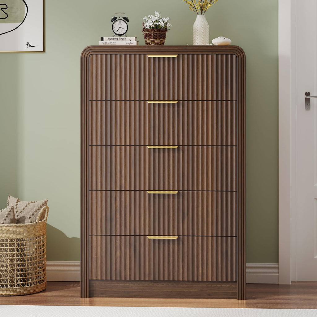 Fluted 5 Drawers Dresser C774105