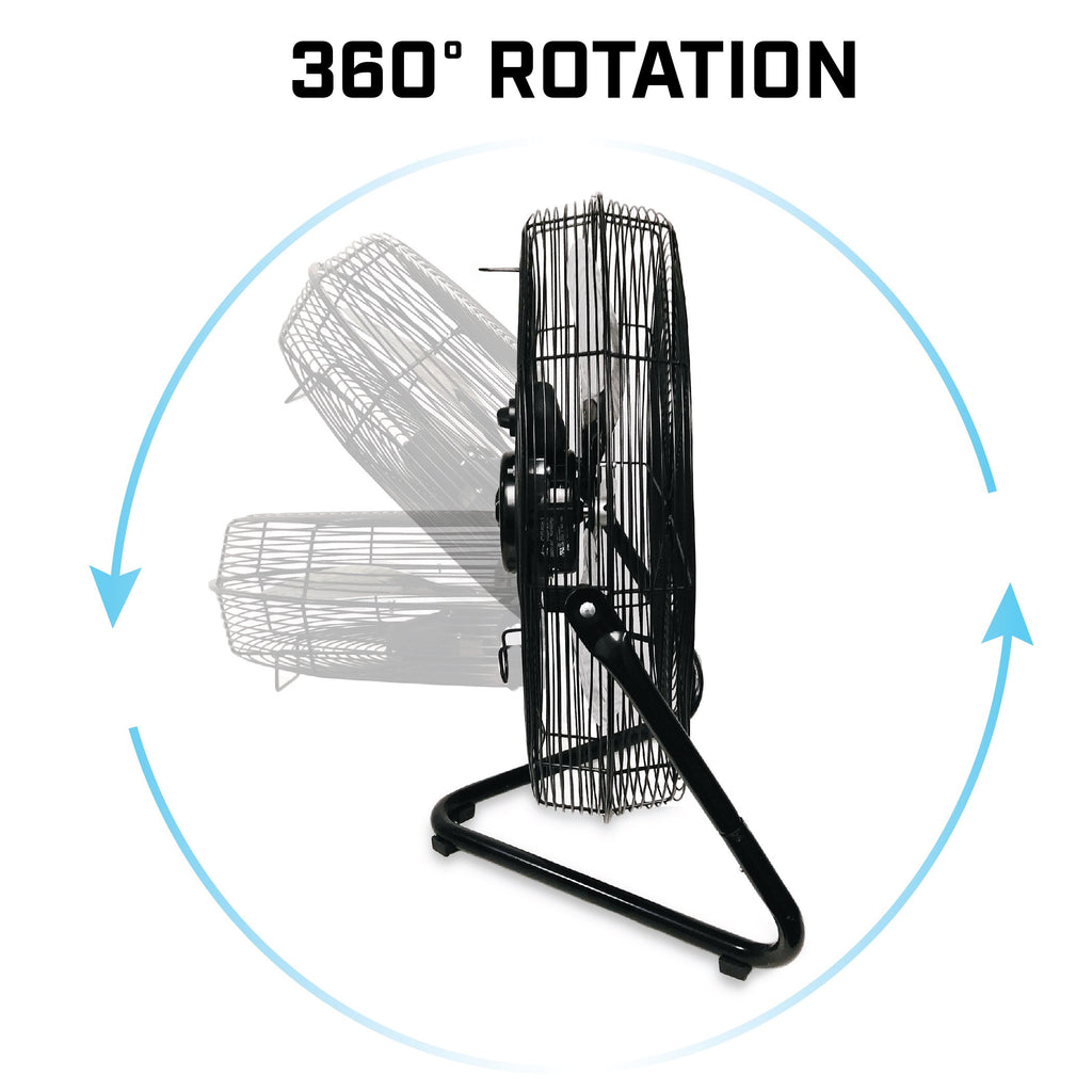 20" High Velocity Electric Floor Fan with 3-Speeds P5186