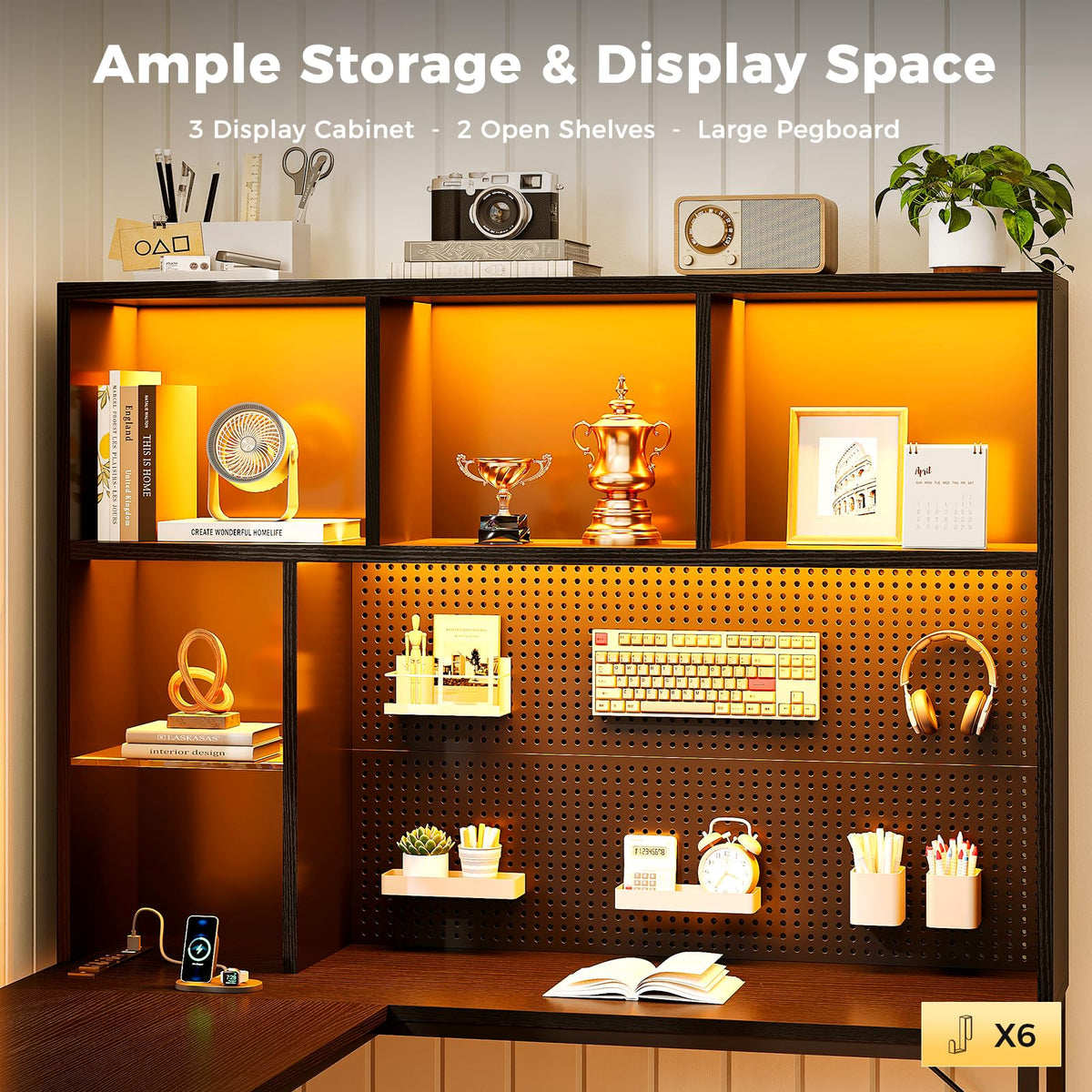 63" L Shaped Desk P99657