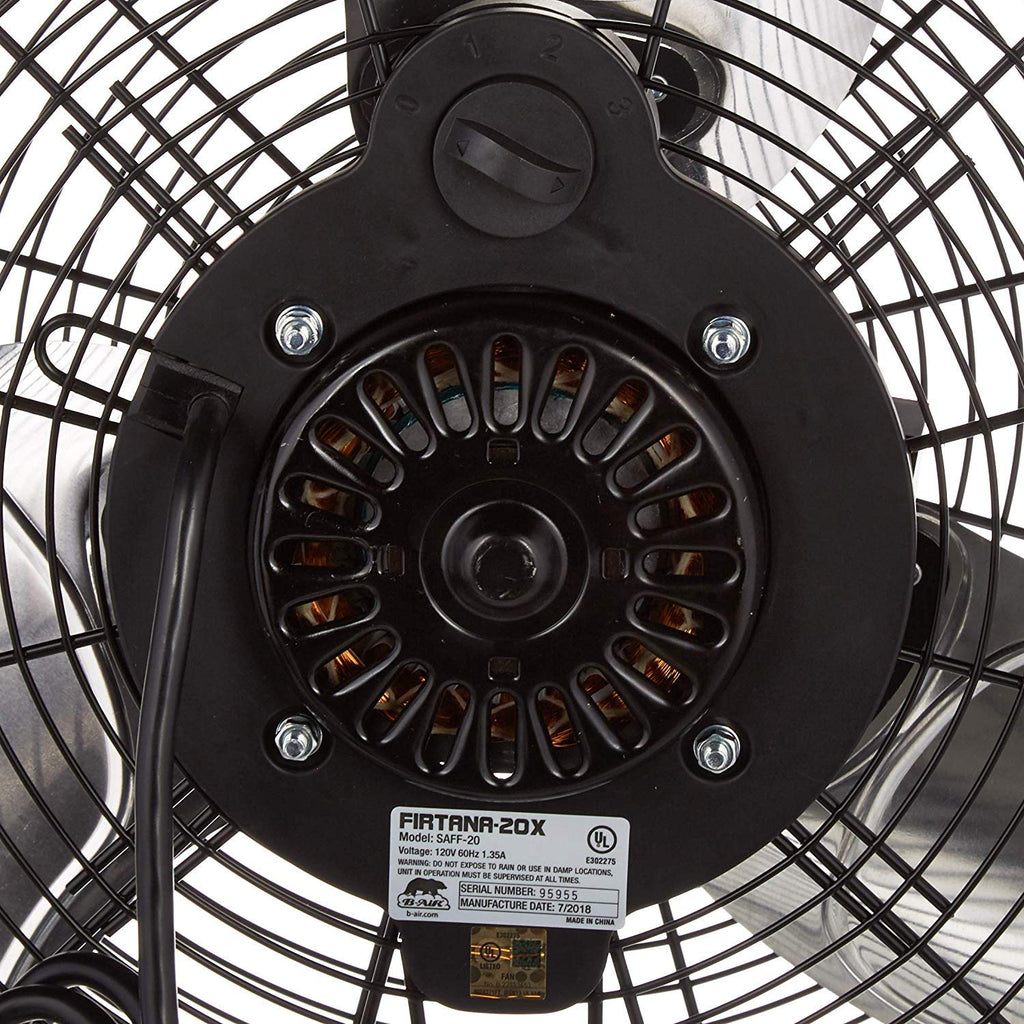 20" High Velocity Electric Floor Fan with 3-Speeds P5186