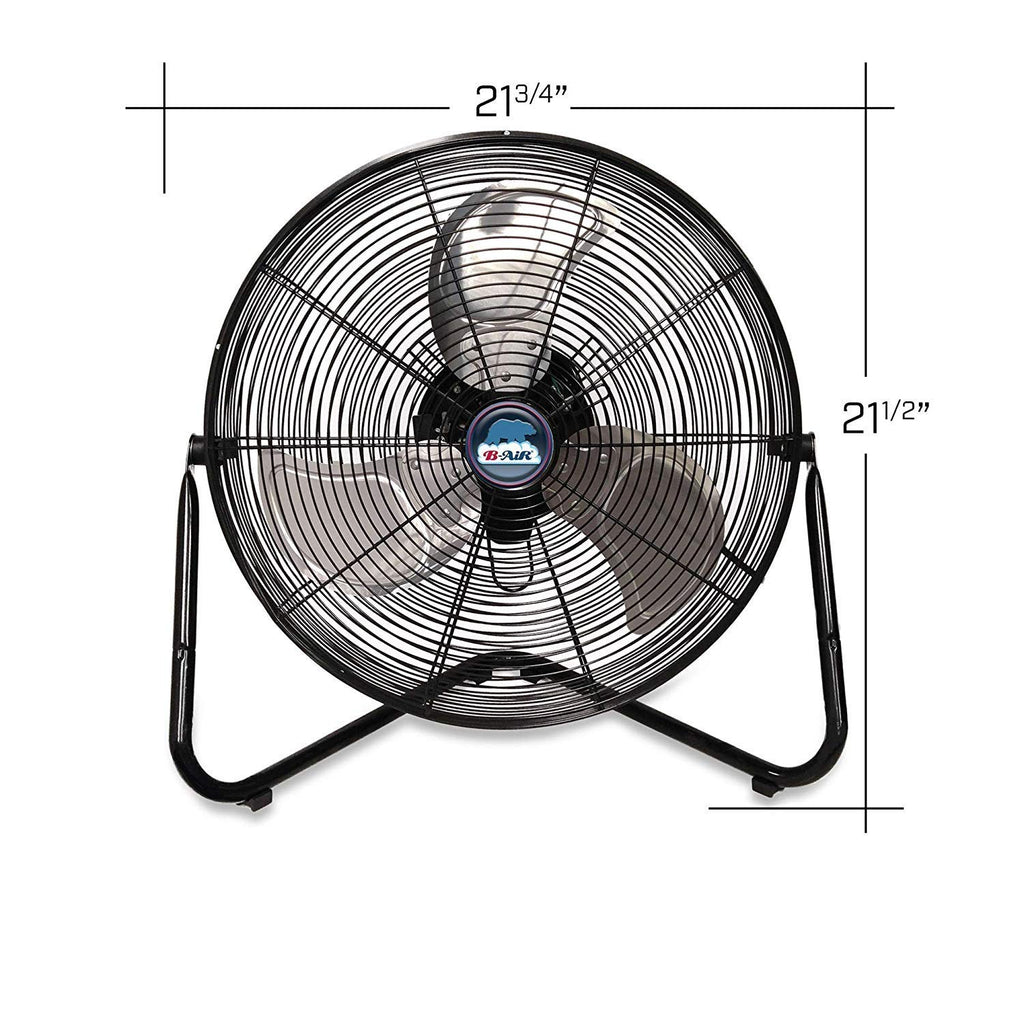 20" High Velocity Electric Floor Fan with 3-Speeds P5186