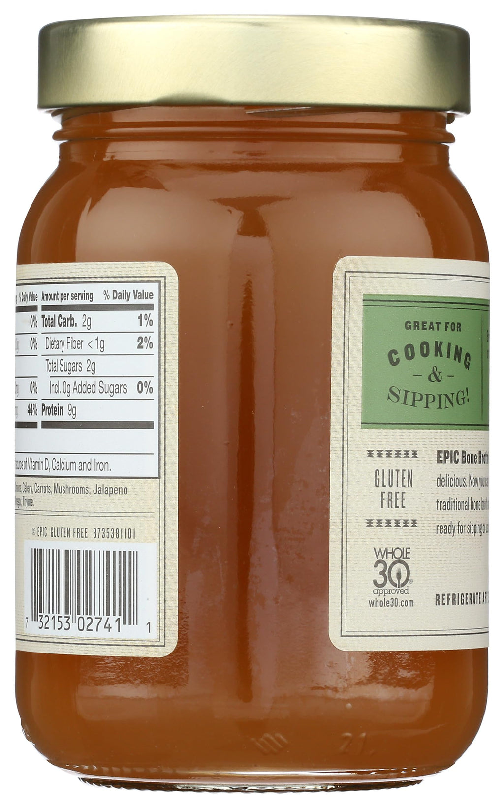 Bone Broth, Beef Jalapeno Sea Salt, 14 oz. J68730