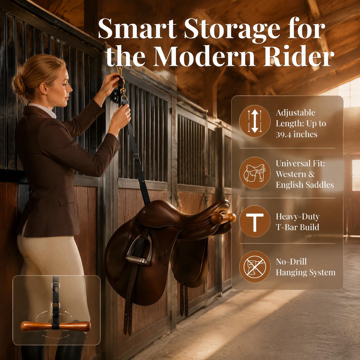 Portable Adjustable Saddle Rack I812