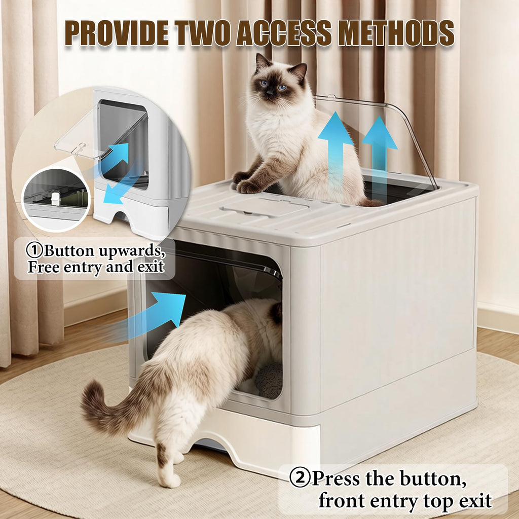Stainless Steel Cat Litter Box With Lid P24605