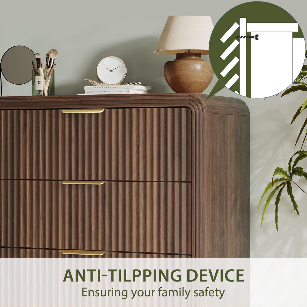 Fluted 5 Drawers Dresser C774105