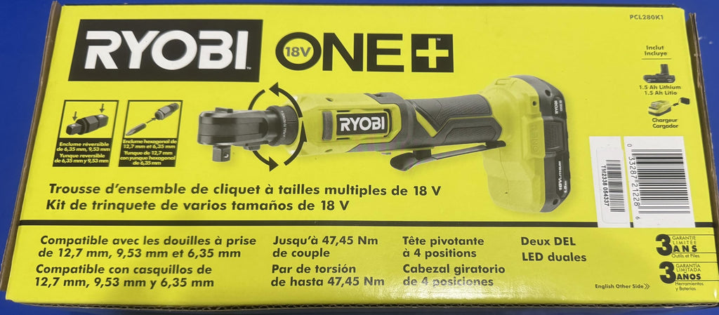 18V Cordless Ratchet Kit with Battery and Charger X37945