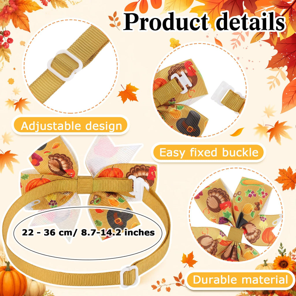 Fall Dog Bow Ties Collars 360 Pcs M7352