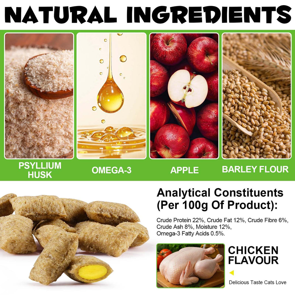 Hairball Remedy Cat Treats Chicken Flavour 100g D98086