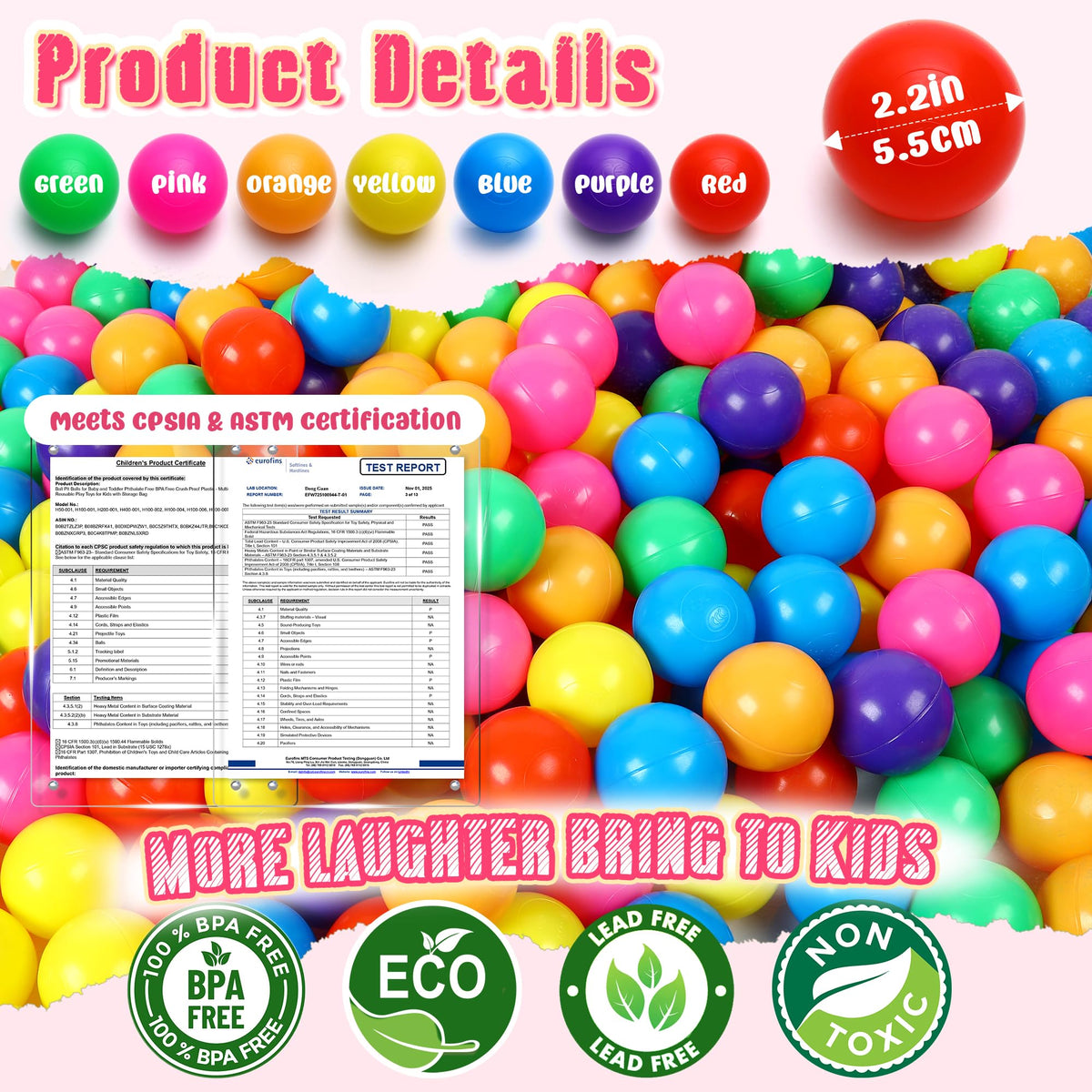 Plastic Ball Pit Balls O691