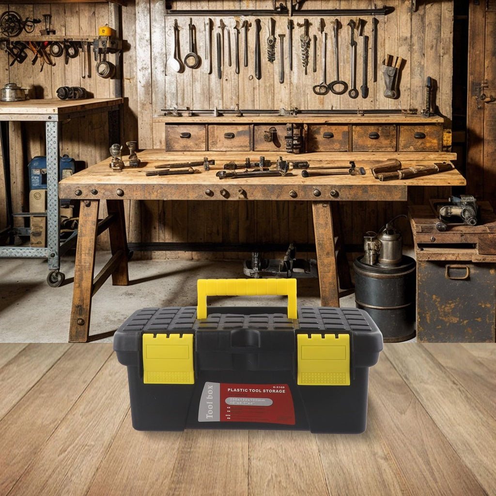10 Inch Black Plastic Tool Box O287