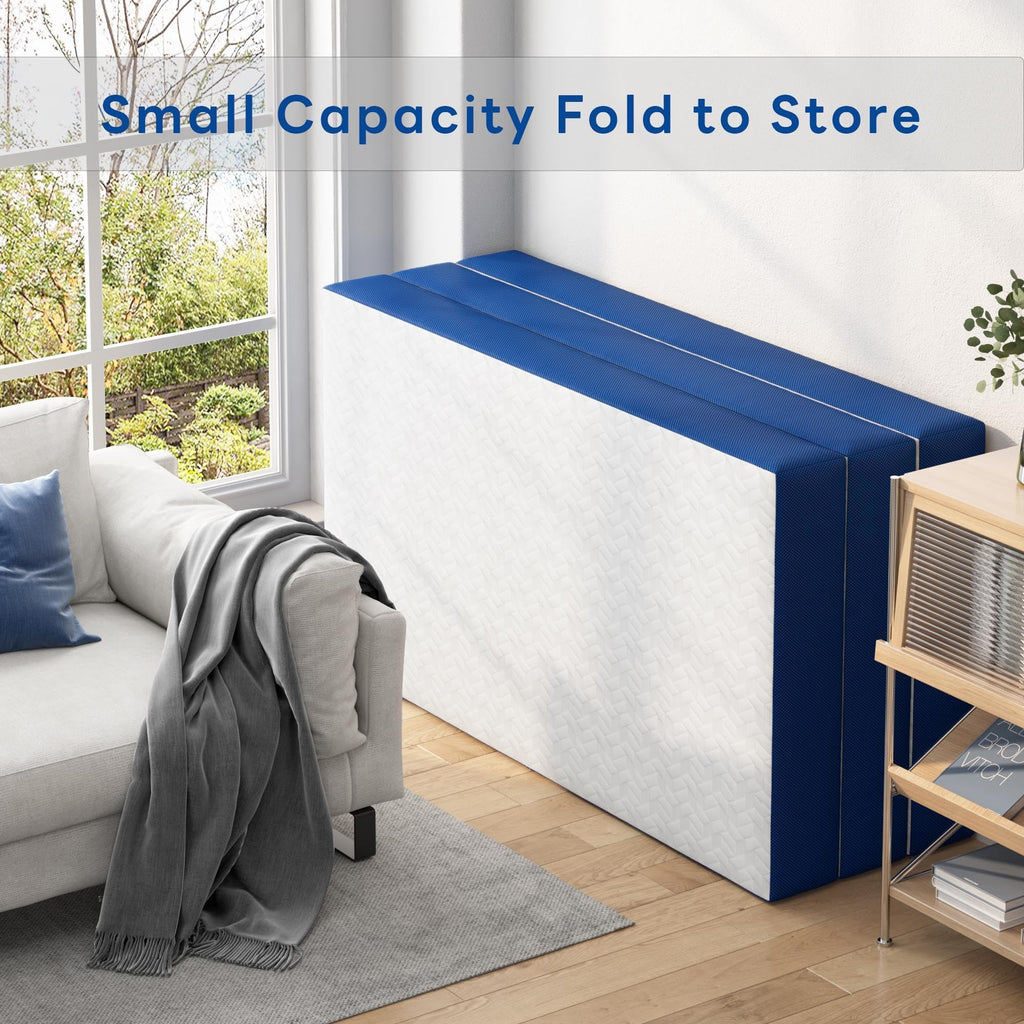 Queen 6 Inch Gel Memory Foam Trifold Mattress B345