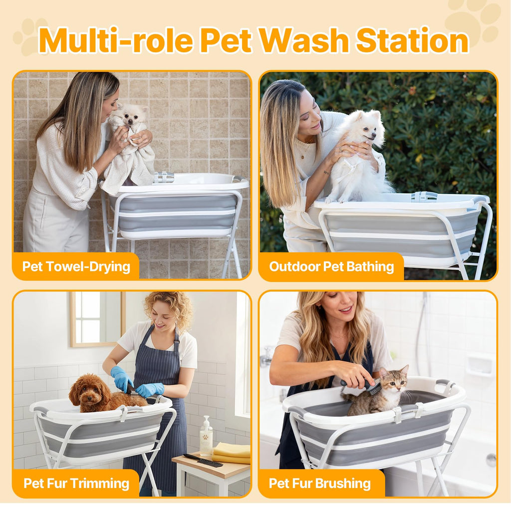 2 in 1 Collapsible Portable Dog Bath Tub C2804