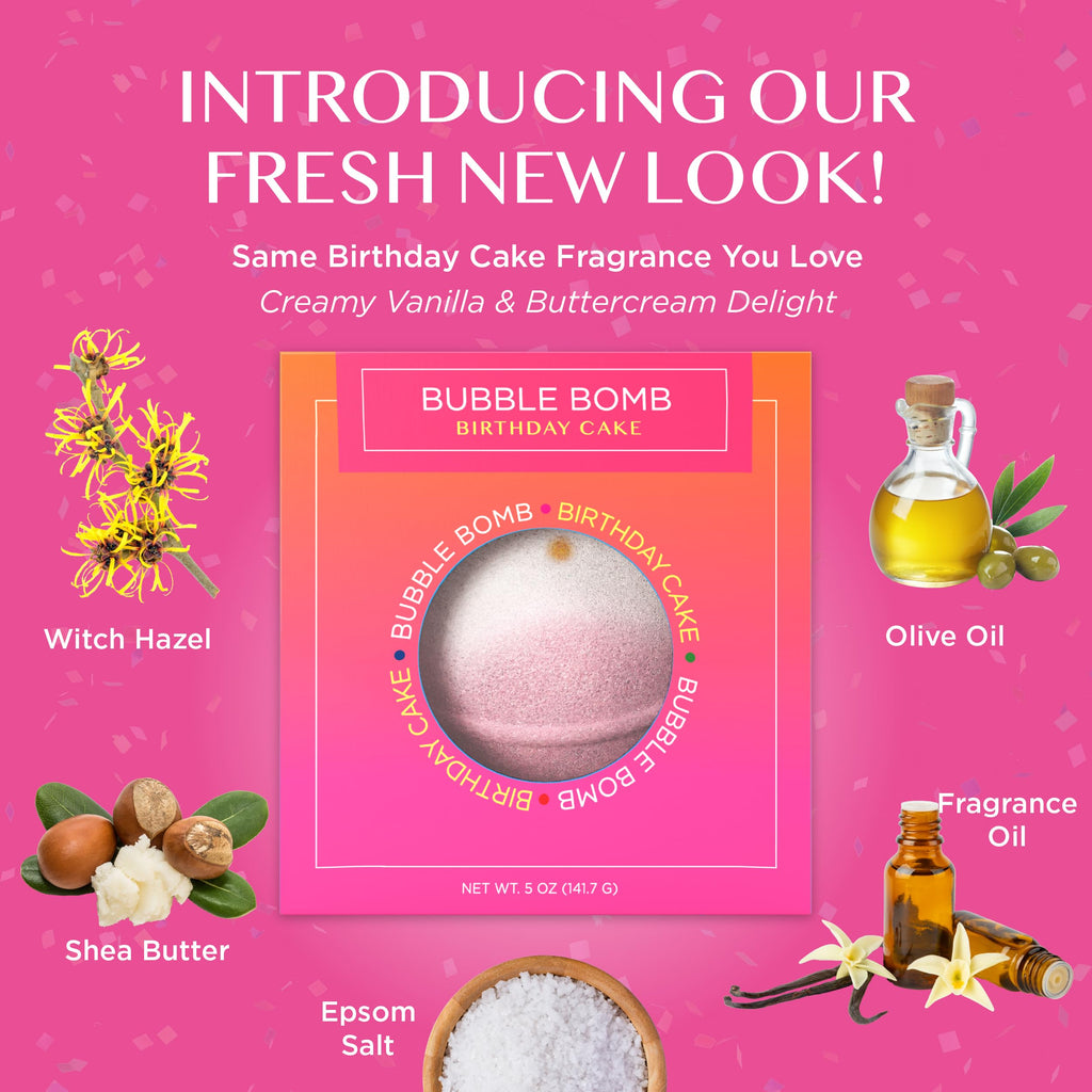 Birthday Cake Bath Bombs 1 Pack C3473