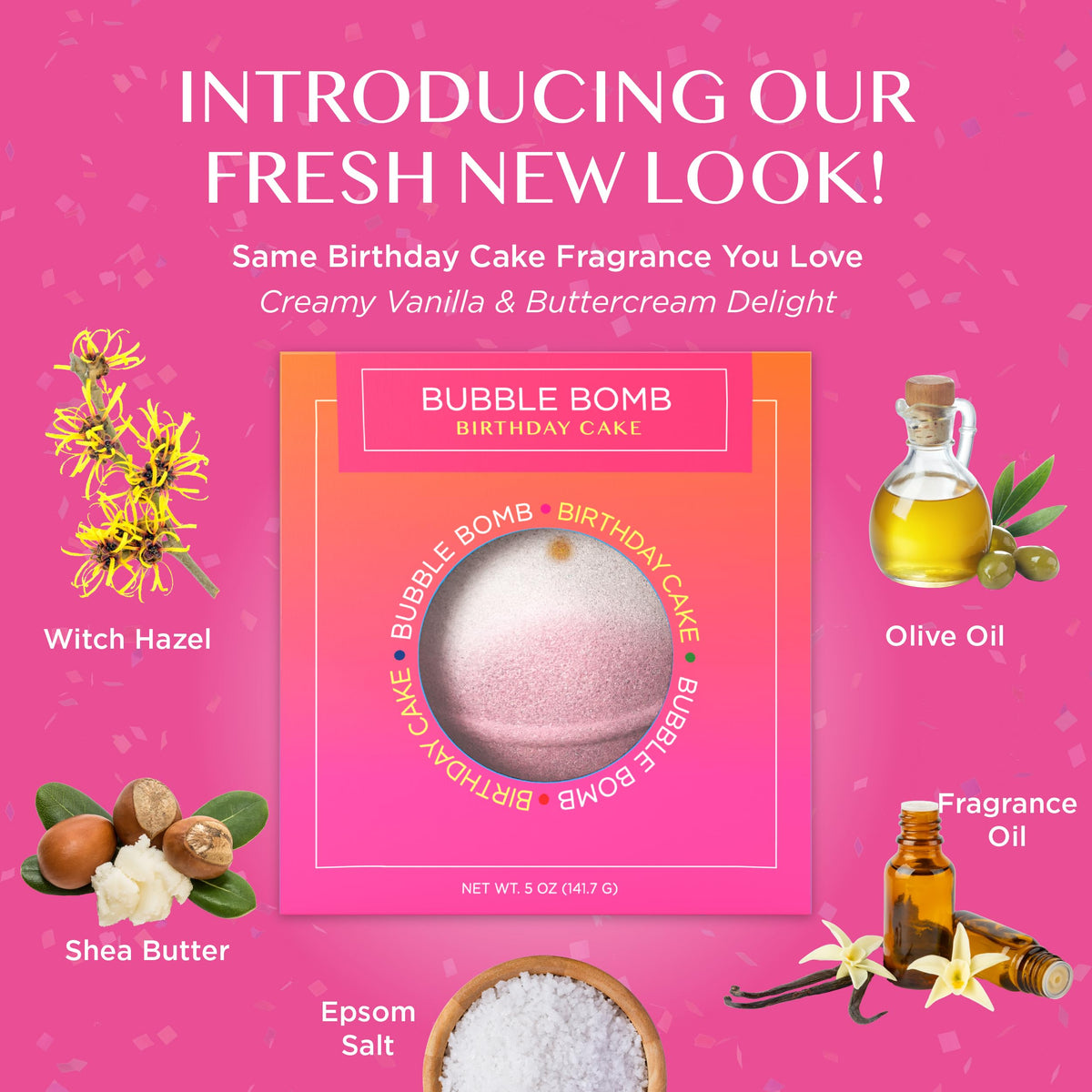 Birthday Cake Bath Bombs 1 Pack C3473
