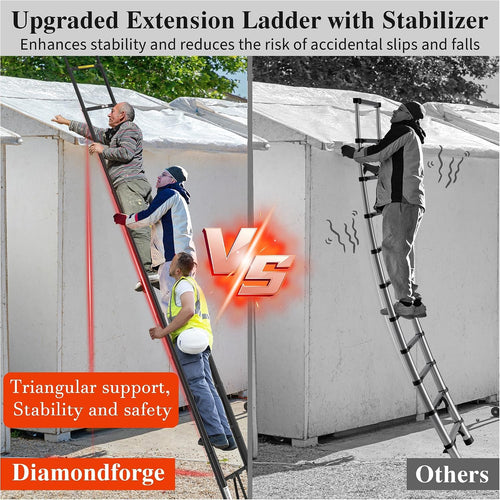 16.5 FT 330 Lbs Aluminum Telescoping Ladder V136248
