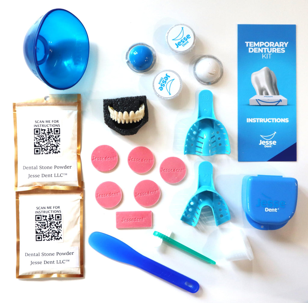 Customizable Dentures Kit with 12 Pieces D214
