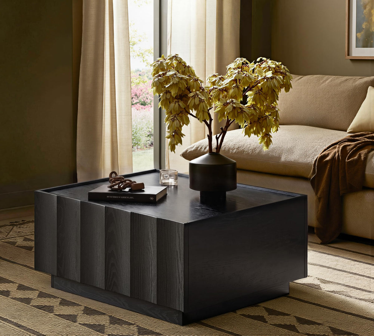 Square Coffee Table with Storage S3416