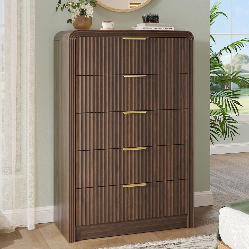 Fluted 5 Drawers Dresser C774105