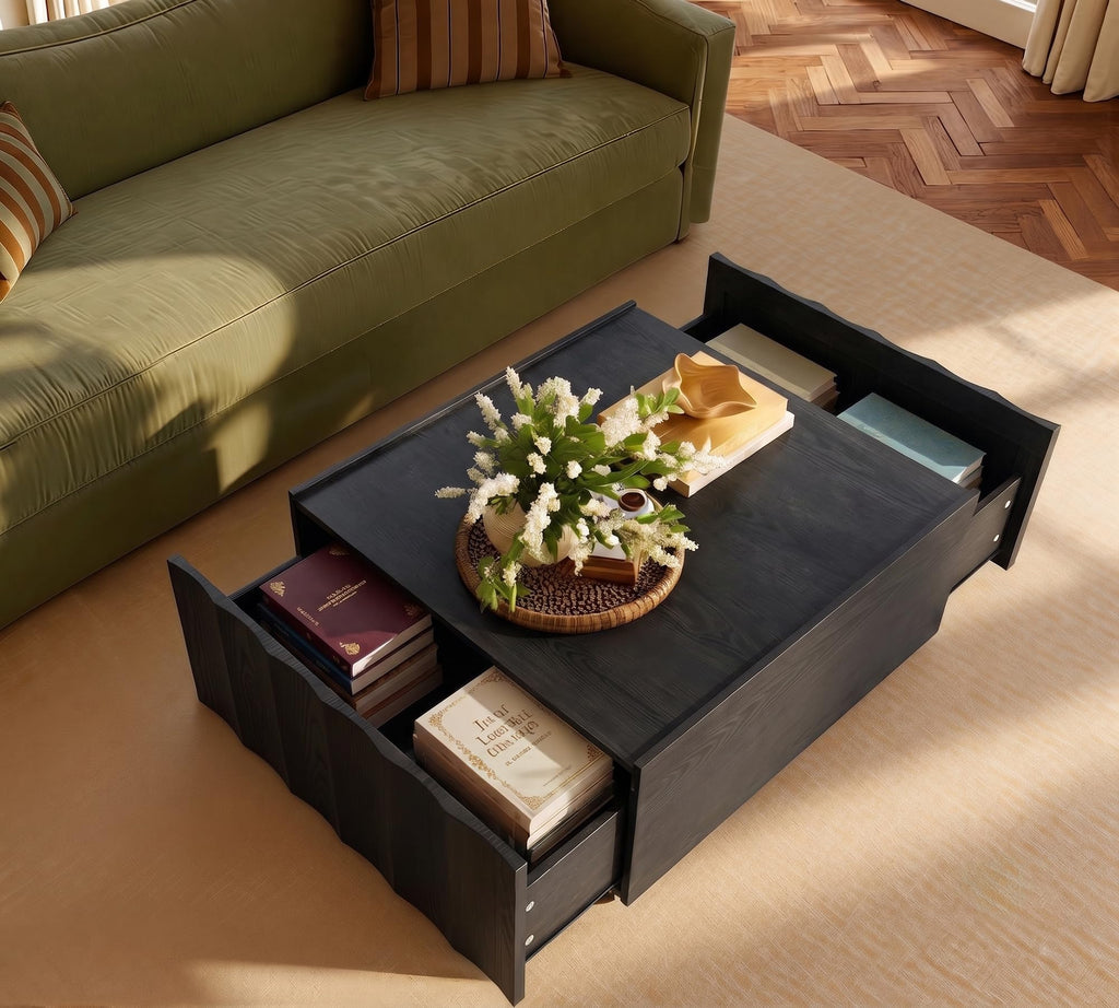 Square Coffee Table with Storage S3416
