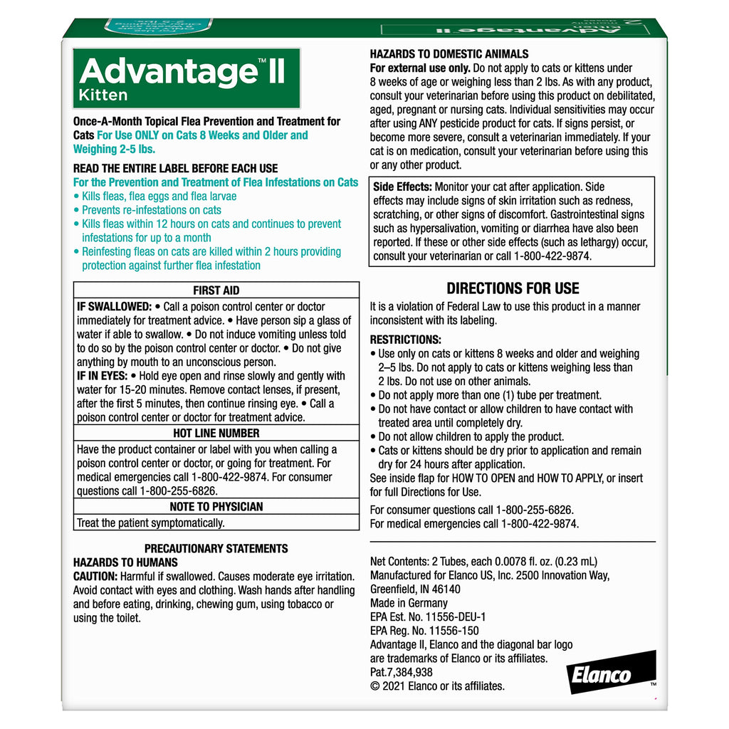 Topical Flea Treatment & Prevention 2ct K1189