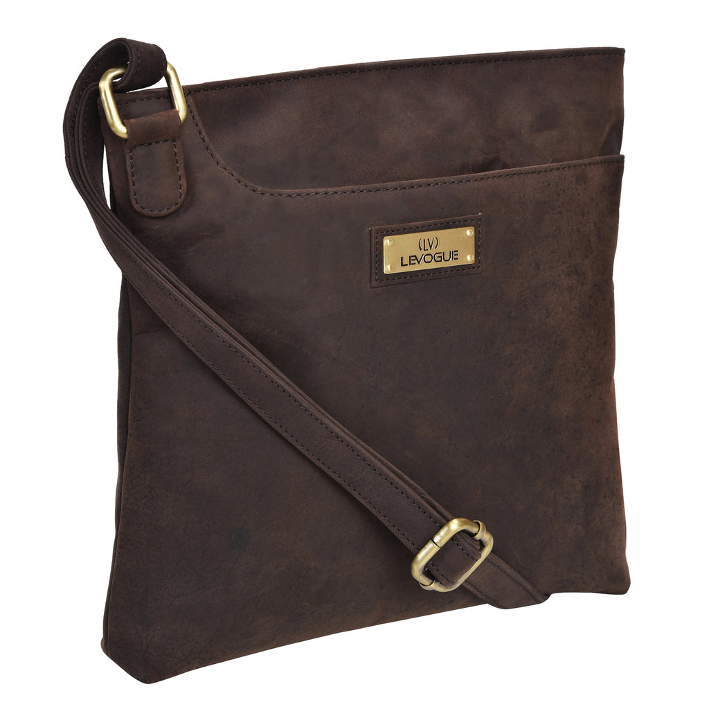 Genuine Leather Women's Crossbody Bag with Adjustable Strap Y43417