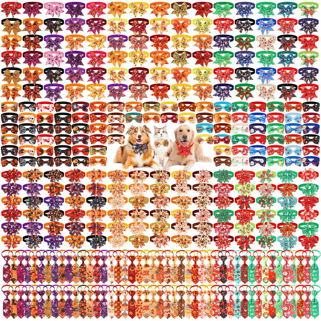 Fall Dog Bow Ties Collars 360 Pcs M7352