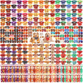Fall Dog Bow Ties Collars 360 Pcs M7352