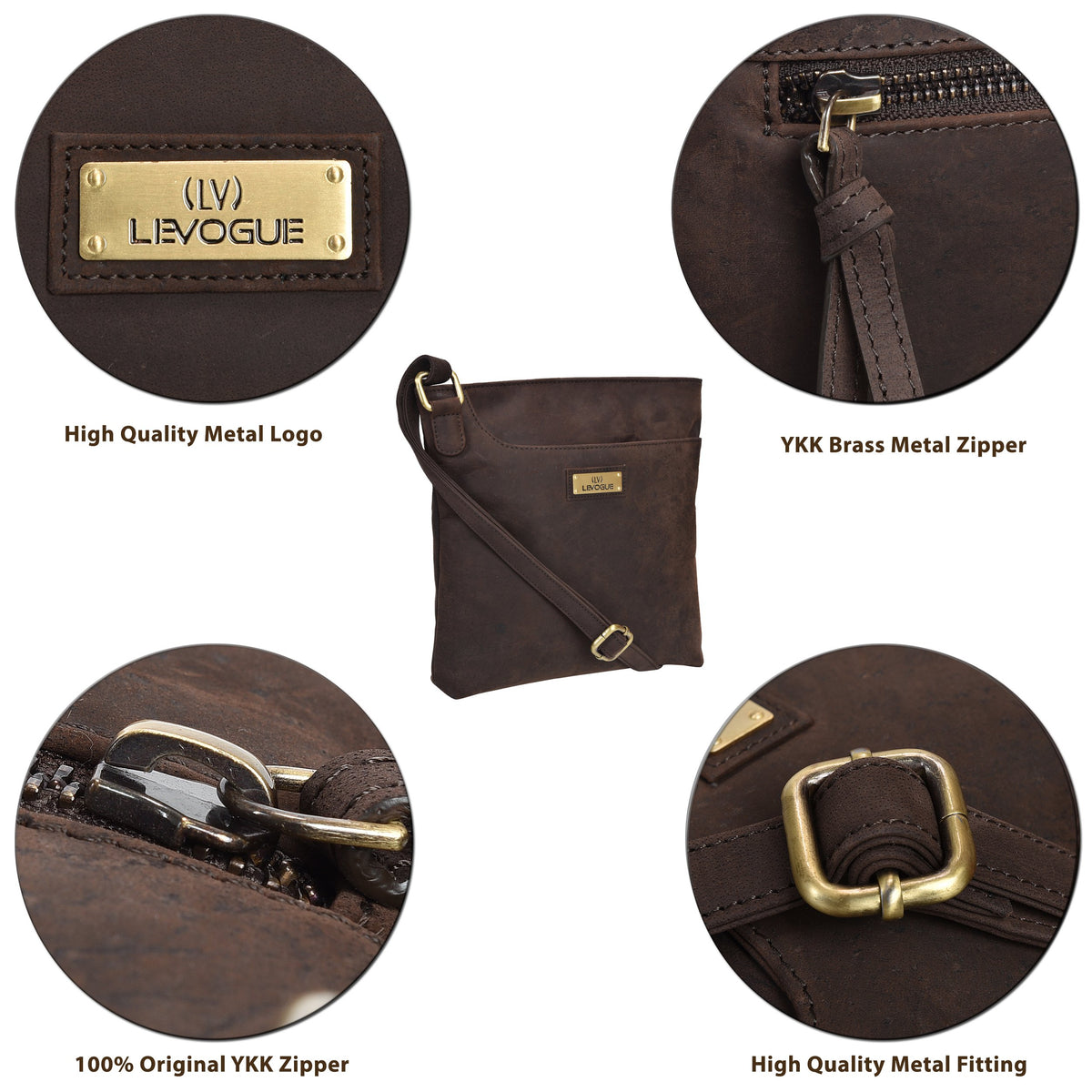 Genuine Leather Women's Crossbody Bag with Adjustable Strap Y43417
