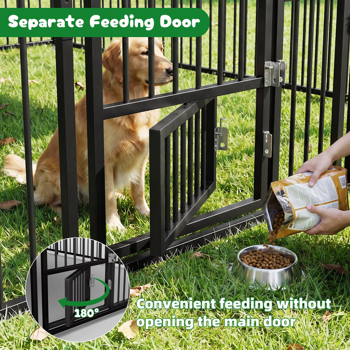 10x20 FT Heavy Duty Outdoor Dog Kennel with Roof M17245